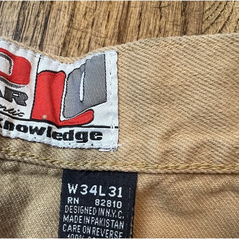 Vintage‎ Loco Street Gear Carpenter Jeans Y2K Baggy Loose Fit Hip Hop Sz 34x31